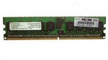 HP - 345112-051 - HP 1GB PC2-3200 DDR2 ECC Memory Kit (2 x 512 MB)