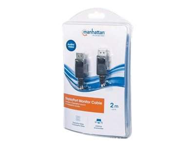 Manhattan - 393799 - Manhattan DisplayPort Monitor Cable - DisplayPort-Kabel - DisplayPort (M)