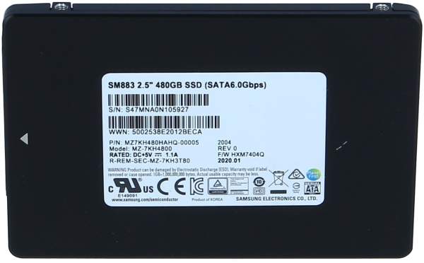 Samsung - MZ7KH480HAHQ-00005 - SM883 MZ7KH480HAHQ - 480 GB Solid State Drive