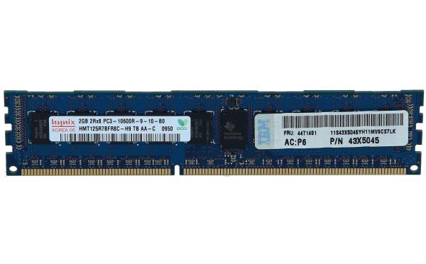 Lenovo - 44T1491 - 2GB PC3-10600R DDR3-1333 Registered ECC 2RX8 Memory Module