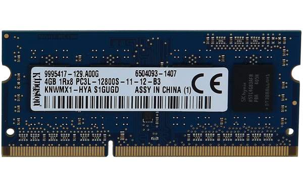 KINGSTON - KNWMX1-ETBS14524C3K3 - KINGSTON 4GB SO-DIMM PC3L-12800S-11-12B3