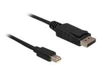 DELOCK - 82699 - Mini-DisplayPort auf DisplayPort 4K Kabel 3m schwarz