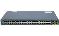 Cisco -  WS-C2960-48PST-S -  Catalyst 2960 48 10/100 PoE + 2 1000BT +2 SFP LAN Lite Image