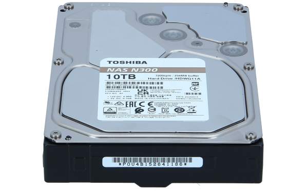 Toshiba - HDWG11AEZSTA - N300 NAS - Hard drive - 10 TB - internal - 3.5" - SATA 6Gb/s - 7200 rpm - buffer: 256 MB