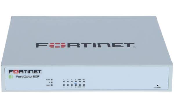 Fortinet - FG-80F-BDL-950-12 - FortiGate 80F - Sicherheitsgerät - mit 1 Jahre 24x7 FortiCare and For