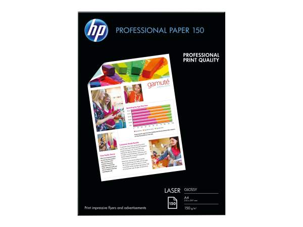 HP - CG965A - Professional Glossy Paper A4 Inkjet-Papier - 150 g/m² - 210x297 mm - 150 Blatt