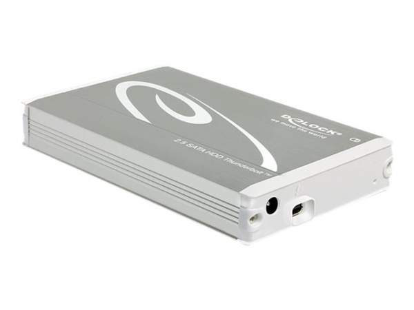 DELOCK - 42510 - Thunderbolt 2,5" Geh?use int. SATA (2,5") silber