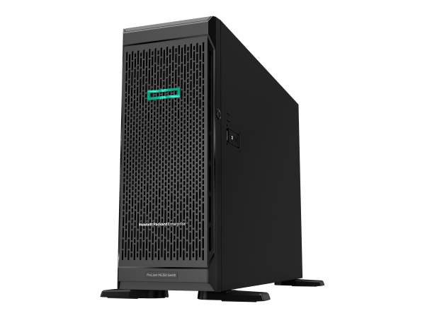 HPE - P59546-421 - ProLiant ML350 Gen10 Base - Server tower - 4U - 2-way - 1 x Xeon Silver 4208 / 3.2 GHz - RAM 16 GB - SATA/SAS - hot-swap 3.5" bay(s) - no HDD - Gigabit Ethernet - no OS - monitor: none - BTO