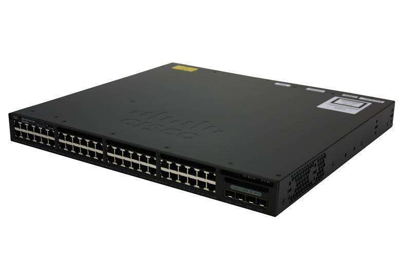 Cisco - WS-C3650-48PQ-S - Cisco Catalyst 3650 48 Port PoE 4x10G Uplink IP  Base