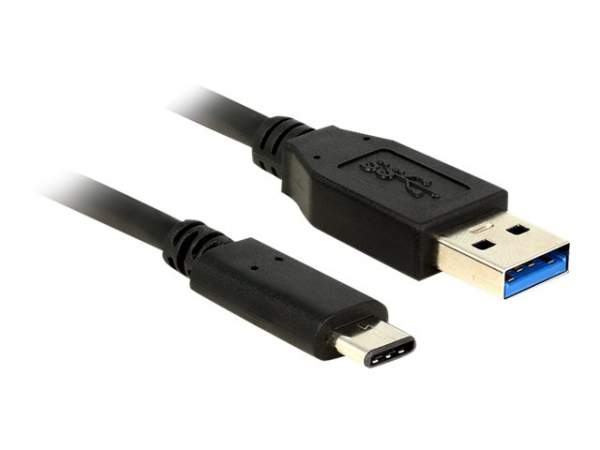 DELOCK - 83870 - USB 3.1-Kabel A-Stecker/C-Stecker 1,0m schwarz