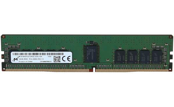 Micron - MTA18ASF2G72PDZ-2G6J1 - DDR4 - module - 16 GB - DIMM 288-pin - 2666 MHz / PC4-21300 - CL19