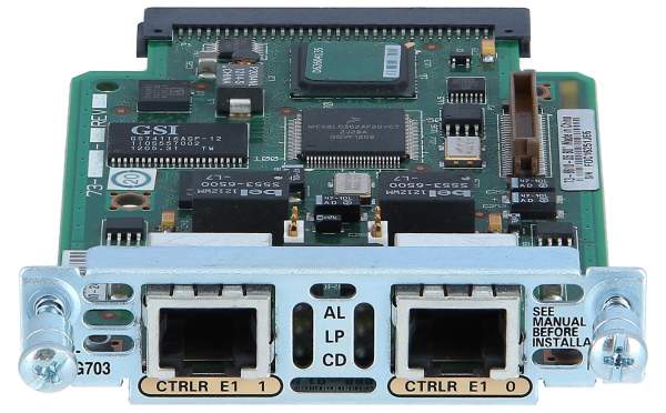 Cisco - VWIC2-2MFT-G703= - 2-Port 2nd Gen Multiflex Trunk Voice/WAN Int. Card - G.703