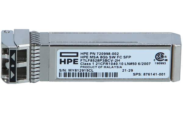 HPE - C8R23B - C8R23B - Fibra ottica - 8000 Mbit/s - SFP+ - LC - 50/125,62.5/125 µm - SW