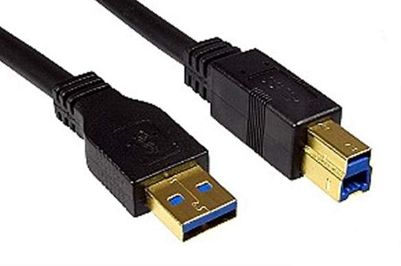 DINIC - USB3-2-DI - USB 3.0-Kabel A-Stecker/B-Stecker 2m schwarz Blister