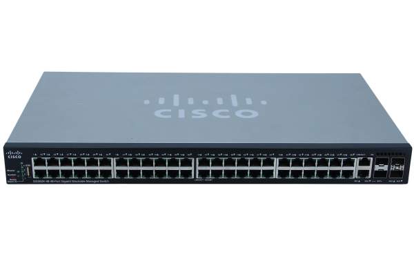 Cisco - SG350X-48-K9-EU - Small Business SG350X-48 - Switch - managed - 48 x 1000Base-T+ 2 C 10 G-Bit - 10 Gbps