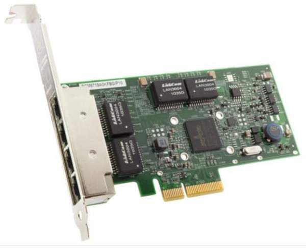 Broadcom - BCM95719A1904AC - BCM5719-4P - Internal - Wired - PCI Express - Ethernet - 1000 Mbit/s - 4x RJ-45 - PCIe 2.0 x4 - 1GBASE-T - Wake-on-LAN