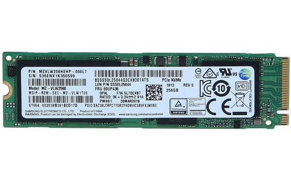 Samsung - MZ-VLW2560 - 256GB PM961 M.2 NVME SSD