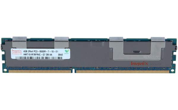 Hynix - HMT151R7BFR4C-G7 - DDR3-RAM 4GB PC3-8500R E - 4 GB - 240-Pin - 1,066 MHz - ECC - DIMM - CL7