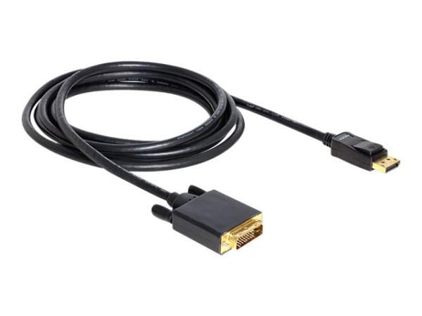 DELOCK - 82592 - DisplayPort auf DVI Kabel 3m schwarz