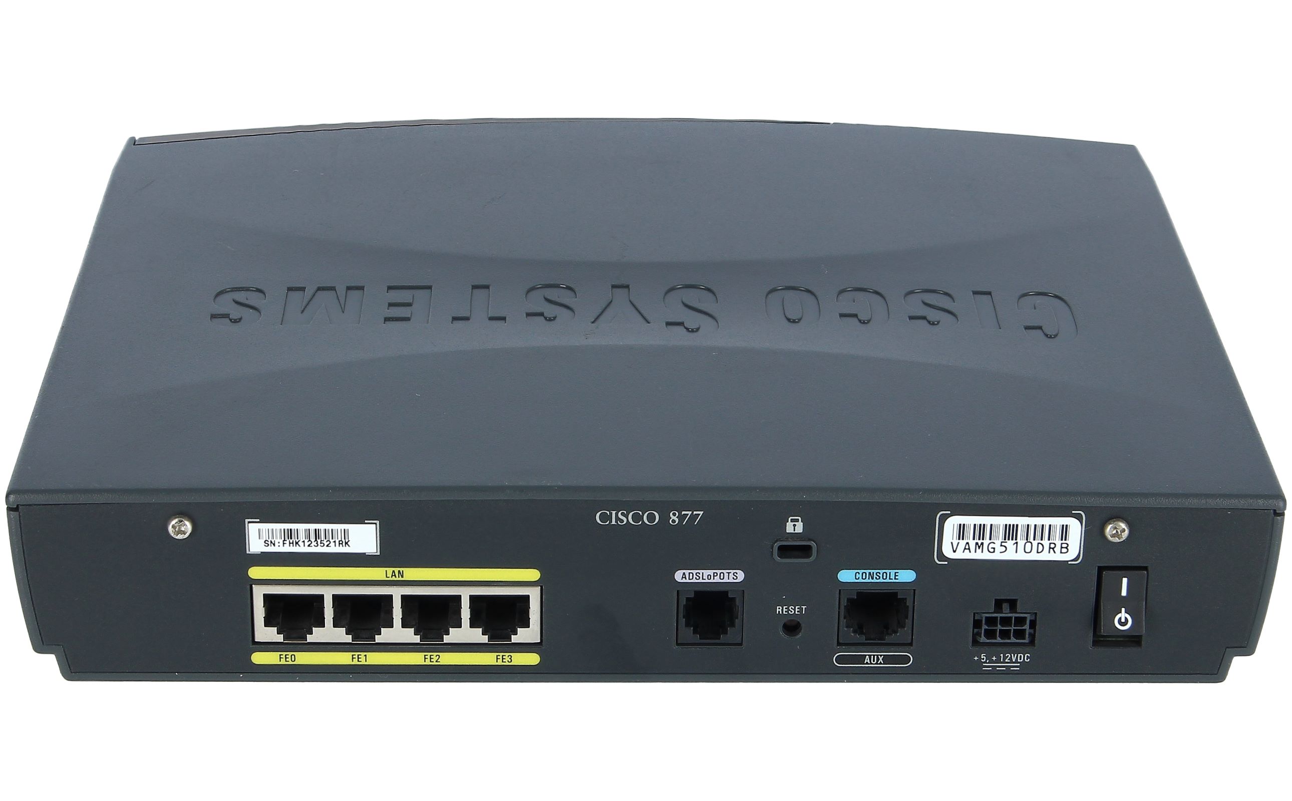 krom Decimale Caius Cisco - CISCO877-SEC-K9 - Cisco 877 Security Bundle with Advanced IP  Services new and refurbished buy online low prices
