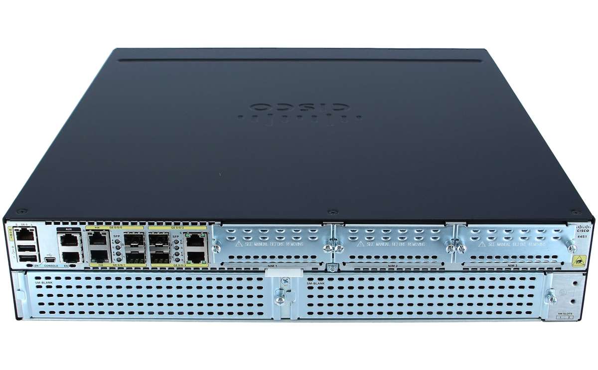 Cisco - ISR4451-X/K9 - Cisco ISR 4451 (4GE,3NIM,2SM,8G FLASH,4G DRAM) new  and refurbished buy online low prices