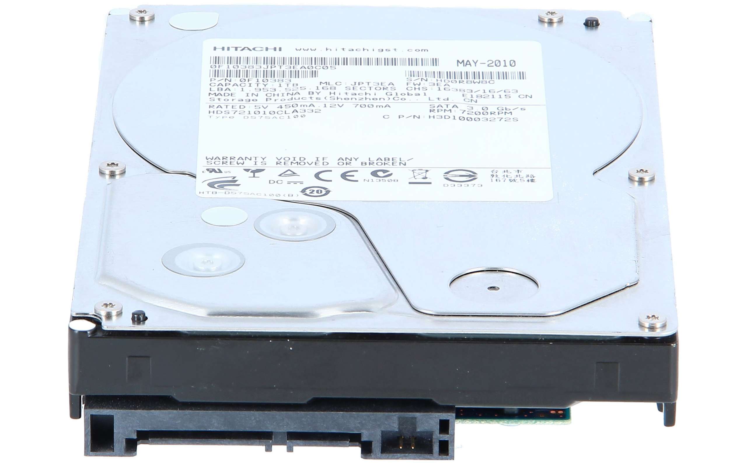 Hitachi SATA HDD 1TB HDS721010CLA332 - 内蔵型ハードディスクドライブ