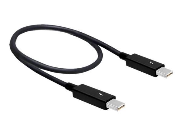 DELOCK - 83154 - Thunderbolt 2 Kabel schwarz 0,5m