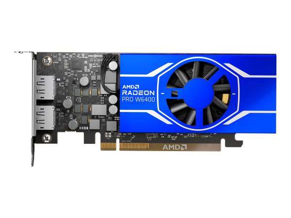 AMD - 100-506189 - Radeon Pro W6400 - Graphics card - RDNA 2 - 4 GB GDDR6 - PCIe 4.0 x4 - 2 x Displa