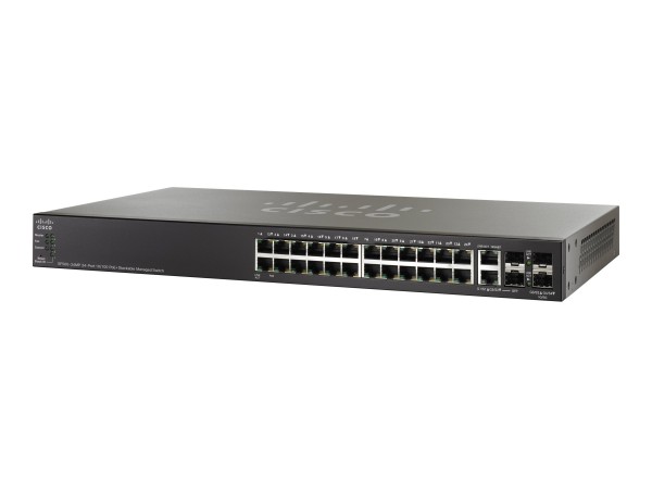 Cisco - SF500-24MP-K9-G5 - Small Business SF500-24MP - Switch - 100 Mbps - 24-Port - Rack-Modul