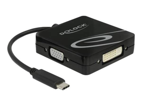 DELOCK - 63959 - USB-C Adapter auf Multi-Port (VGA, HDMI, DVI oder DisplayPort)