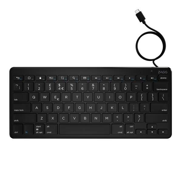 ZAGG - 103202227 - Universal Keyboard - USB-C Kabel (deutsch)