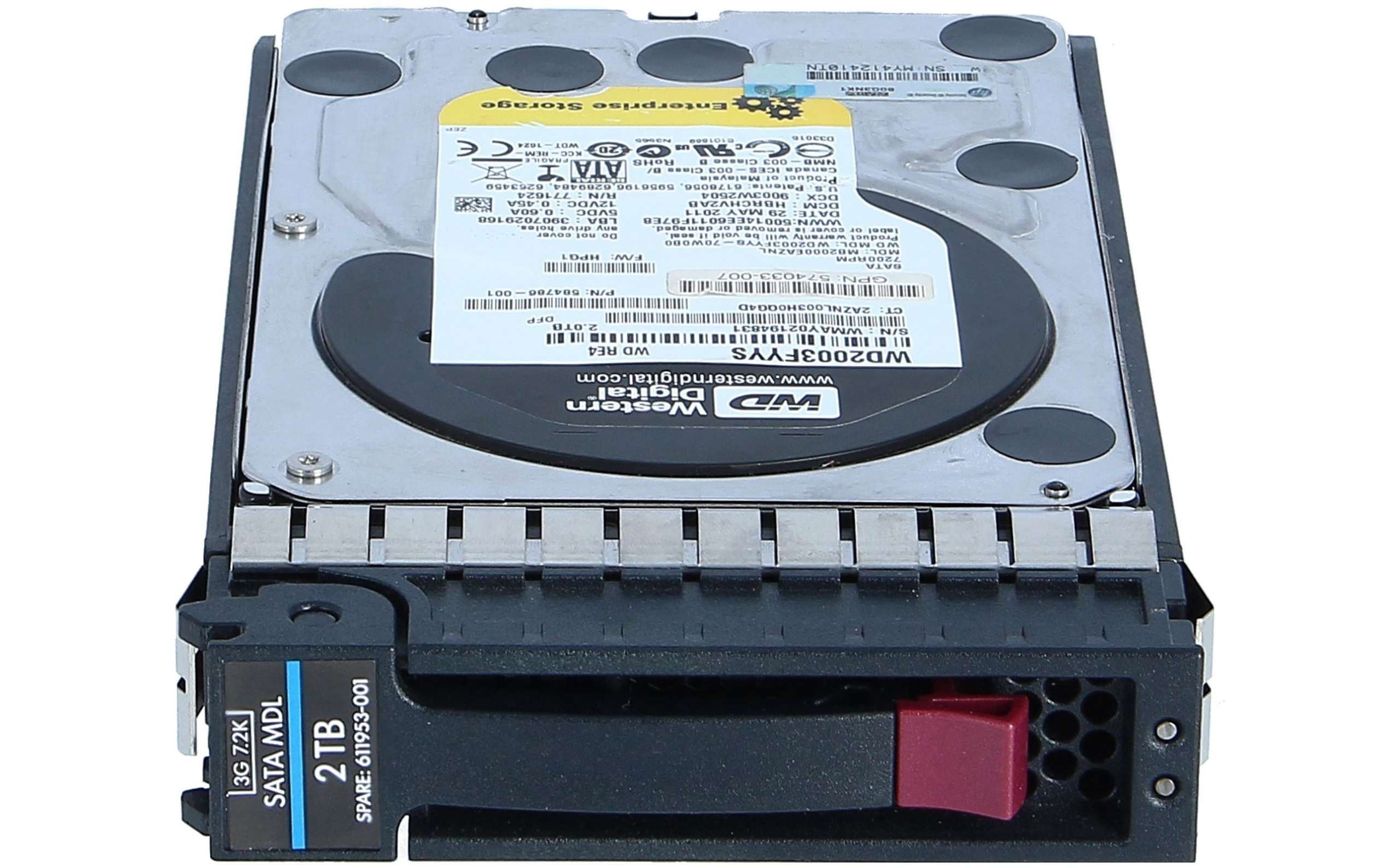 HP - 611816-B21 - HP 2TB 7.2K 3G MDL LFF SATA HDD new and