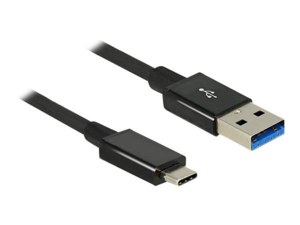 DELOCK - 83983 - USB 3.1-Kabel C-Stecker/A-Stecker 1m schwarz