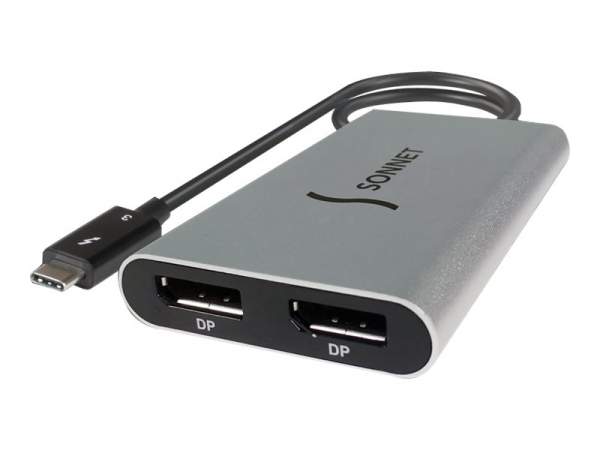 SONNET - TB3-DDP4K - TB3 to Dual DisplayPort Adapter (for 4K displays)