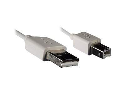 DINIC - USB-1-WDI - USB 2.0-Kabel A-Stecker/B-Stecker 1m wei? Blister