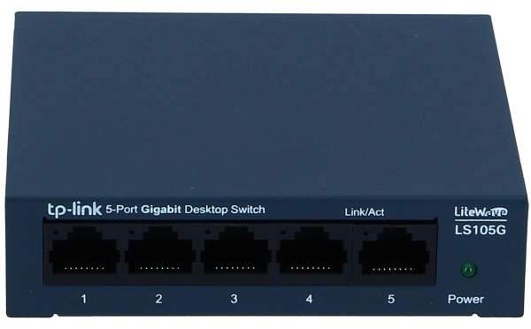 TP-LINK - LS105G - LiteWave LS105G - Switch - unmanaged - 5 x 10/100/1000 - desktop - AC 220 V