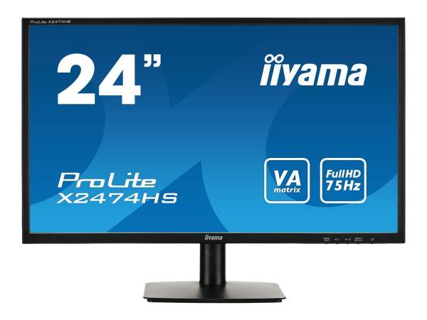 Iiyama - X2474HS-B1 - Iiyama ProLite X2474HS-B1 - LED-Monitor - 61 cm (24")