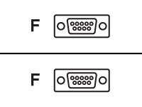 HPE - 5184-1894 - DB9 f/f 2.5m 2.5m DB9 DB9 Schwarz Serien-Kabel