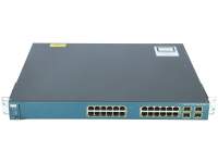 Cisco -  WS-C3560G-24PS-E -  Catalyst 3560 24 10/100/1000T PoE + 4 SFP Enhanced Image