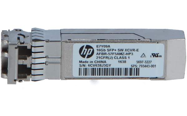 HPE - E7Y09A - 16GB SFP+ Short Wave 1-pack Extended Temperature Transceiver 16000Mbit/s SFP+ 850