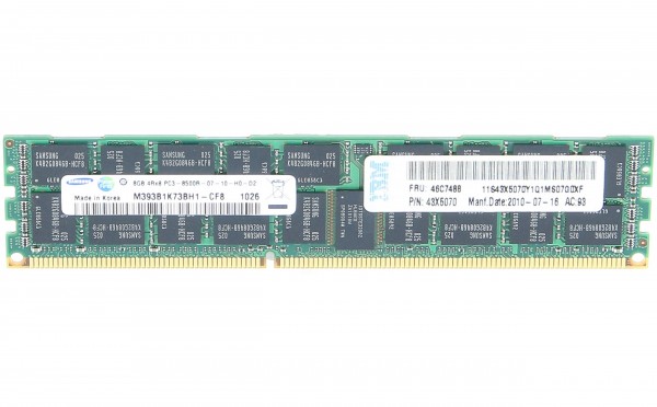 Lenovo - 46C7482 - 8GB (1X8GB) 4RX8 PC3-8500 MEMORY KIT