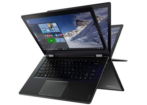 Lenovo - 80S90002UK - Lenovo Yoga 510-14AST Schwarz Hybrid (2-in-1) 35,6 cm (14 Zoll) 1366 x 768