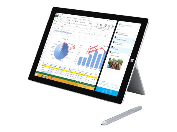 Microsoft - 5D3-00006 - Microsoft Surface Pro 3 256 GB Silber - 12" Tablet - 1,7 GHz 30,5cm-Disp