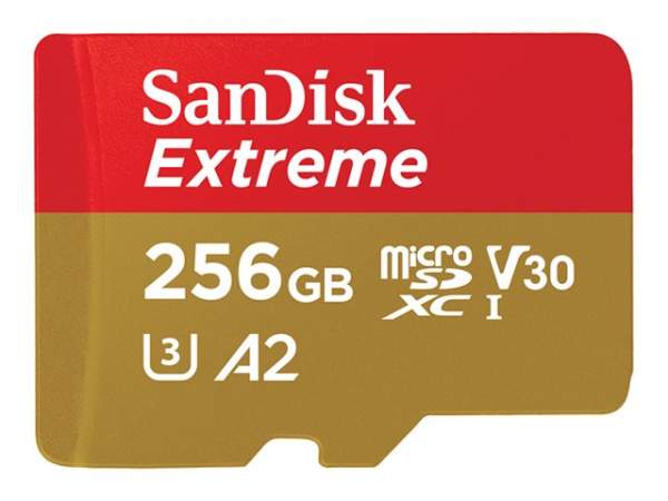 SANDISK - SDSQXA1-256G-GN6MA - Extreme MicroSD 256GB V30 A2