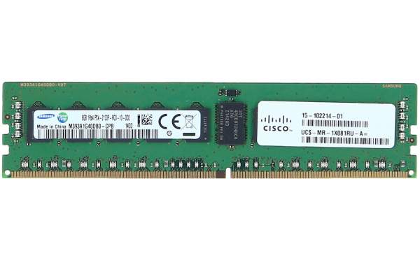 Cisco - UCS-MR-1X081RU-A= - 8GB DDR4-2133 8GB DDR4 2133MHz ECC Speichermodul