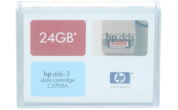 HP - C5708A - HP Data Cart/24GB 125m DDS-3 4m