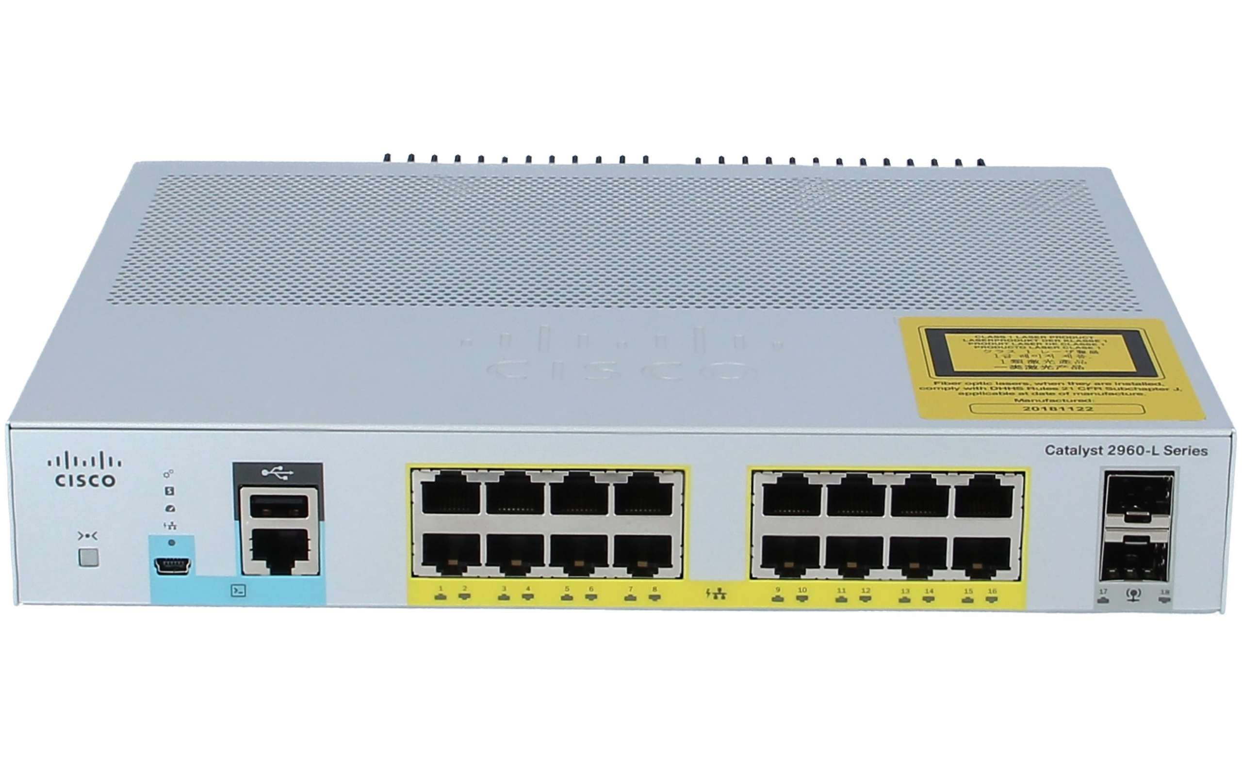 Cisco - WS-C2960L-16PS-LL - Cisco Catalyst 2960L-16PS-LL - Switch