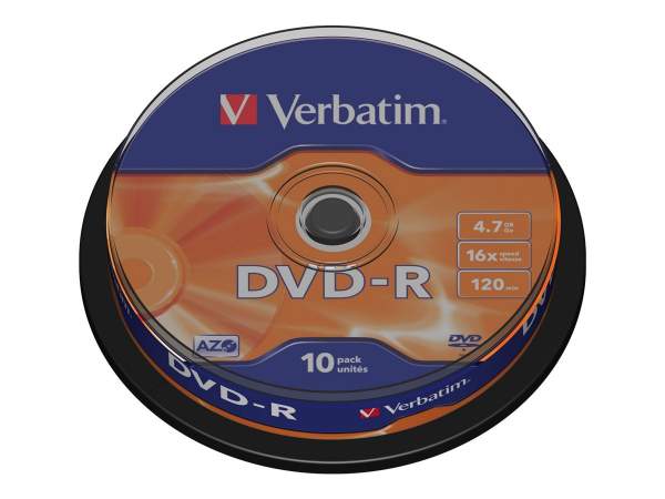 VERBATIM - 43523 - 10x DVD-R 4,7 GB (16x)