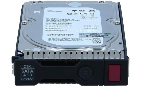 HPE - 862127-001 - Midline - Hard drive - 4 TB - internal - 3.5" LFF - SATA 6Gb/s - 7200 rpm