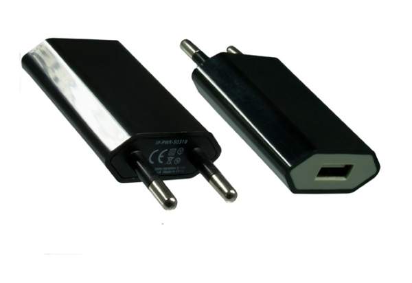 DINIC - IP-PWR-S - 230V Ladeadapter 1A USB schwarz